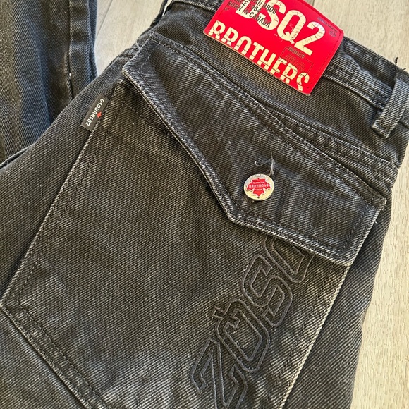 DSQUARED2 Brothers Men's Black Jeans Size 32x27 - Picture 2 of 15